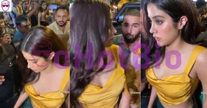 Jahnavi Kapoor went to a party in a short dress on a deep night, broken people could not even save a 'friend'