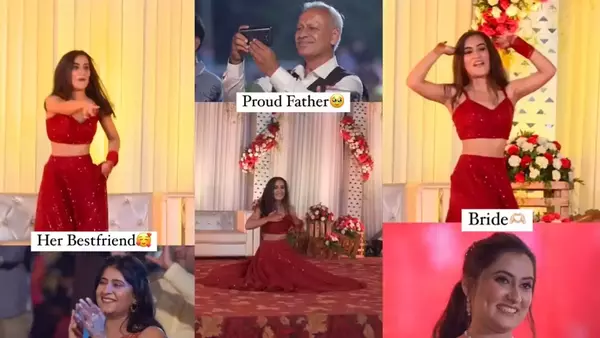 Watch the video of the bride's sister looting the party with her bo*ld dance, watching her face will break your heart